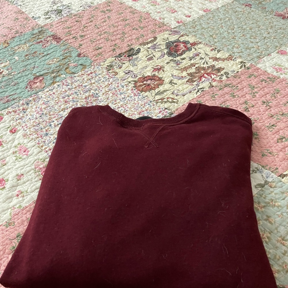 Brand New Men’s Sweatshirt!  Bought at Macy’s but never worn!  Maroon in color!